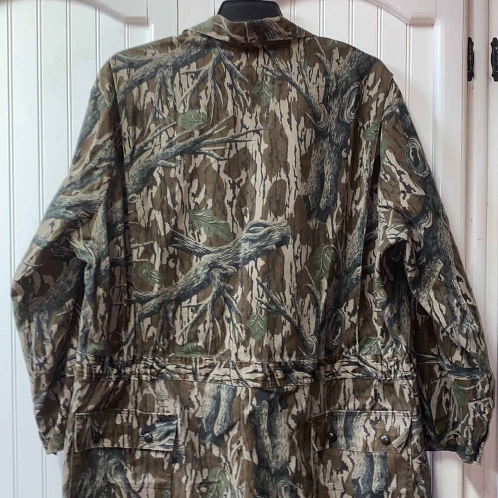 90s Mossy Oak Tree Stand Vintage Camo Overalls XXL - Picture 8 of 11